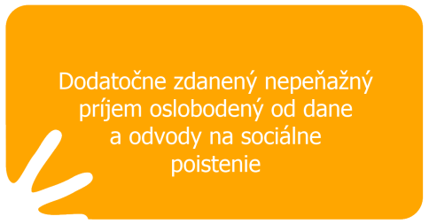 Dodatočne zdanený nepeňažný príjem oslobodený od dane a odvody na sociálne poistenie