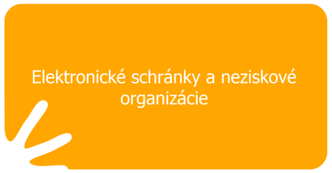 Elektronické schránky a neziskové organizácie