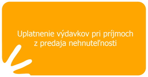 Uplatnenie výdavkov pri príjmoch z predaja nehnuteľnosti